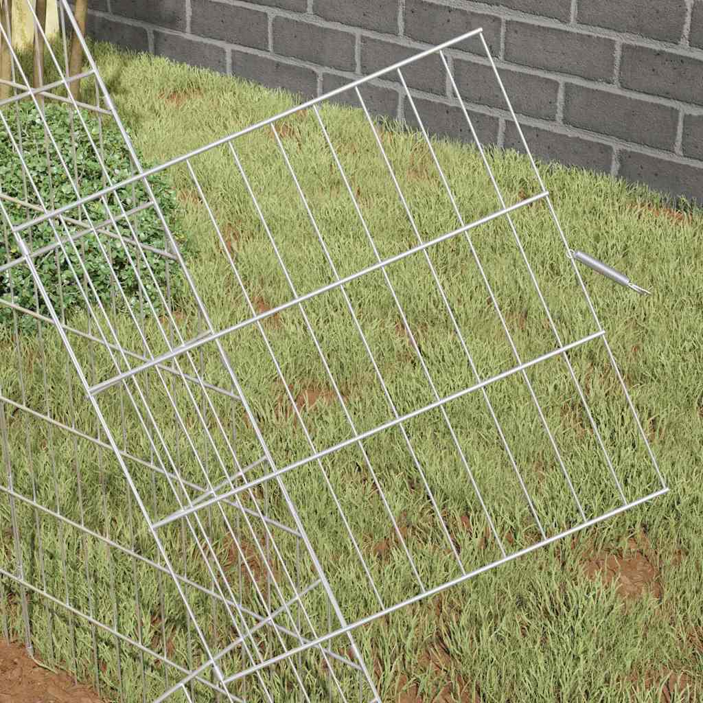 Chicken Cage Silver 215 x 100 x 85 cm Galvanised Steel