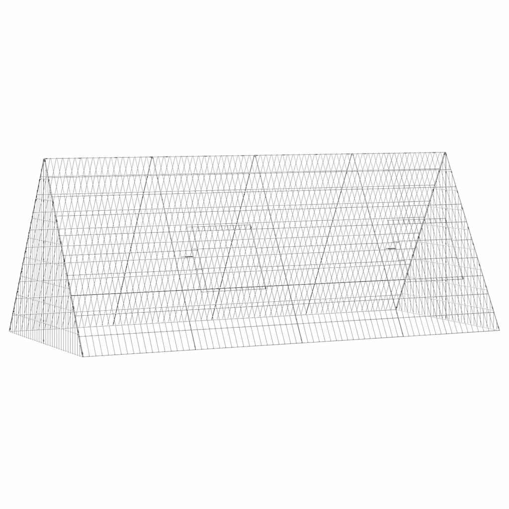 Chicken Cage Silver 215 x 100 x 85 cm Galvanised Steel