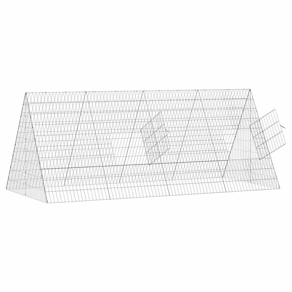 Chicken Cage Silver 215 x 100 x 85 cm Galvanised Steel