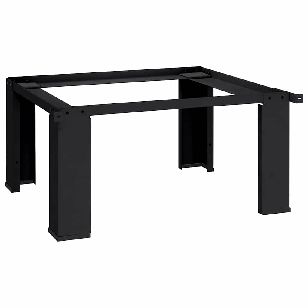 Washing Machine Pedestal Black 64 x 55 x 32.5 cm Steel