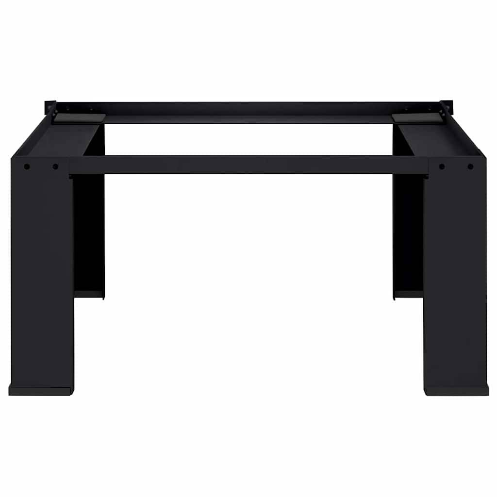 Washing Machine Pedestal Black 64 x 55 x 32.5 cm Steel