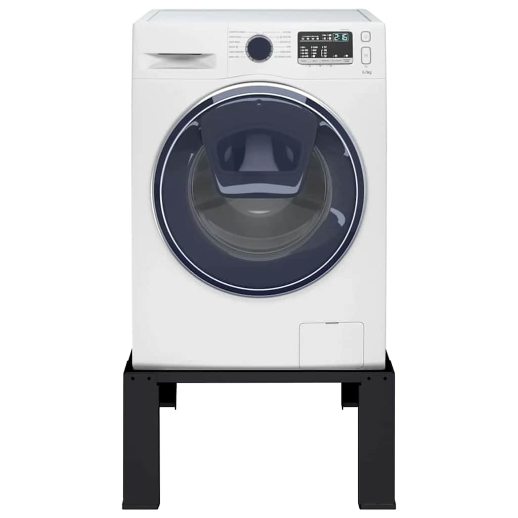 Washing Machine Pedestal Black 64 x 55 x 32.5 cm Steel