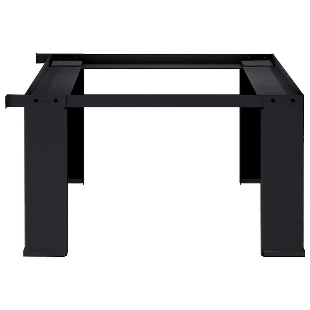 Washing Machine Pedestal Black 64 x 55 x 32.5 cm Steel