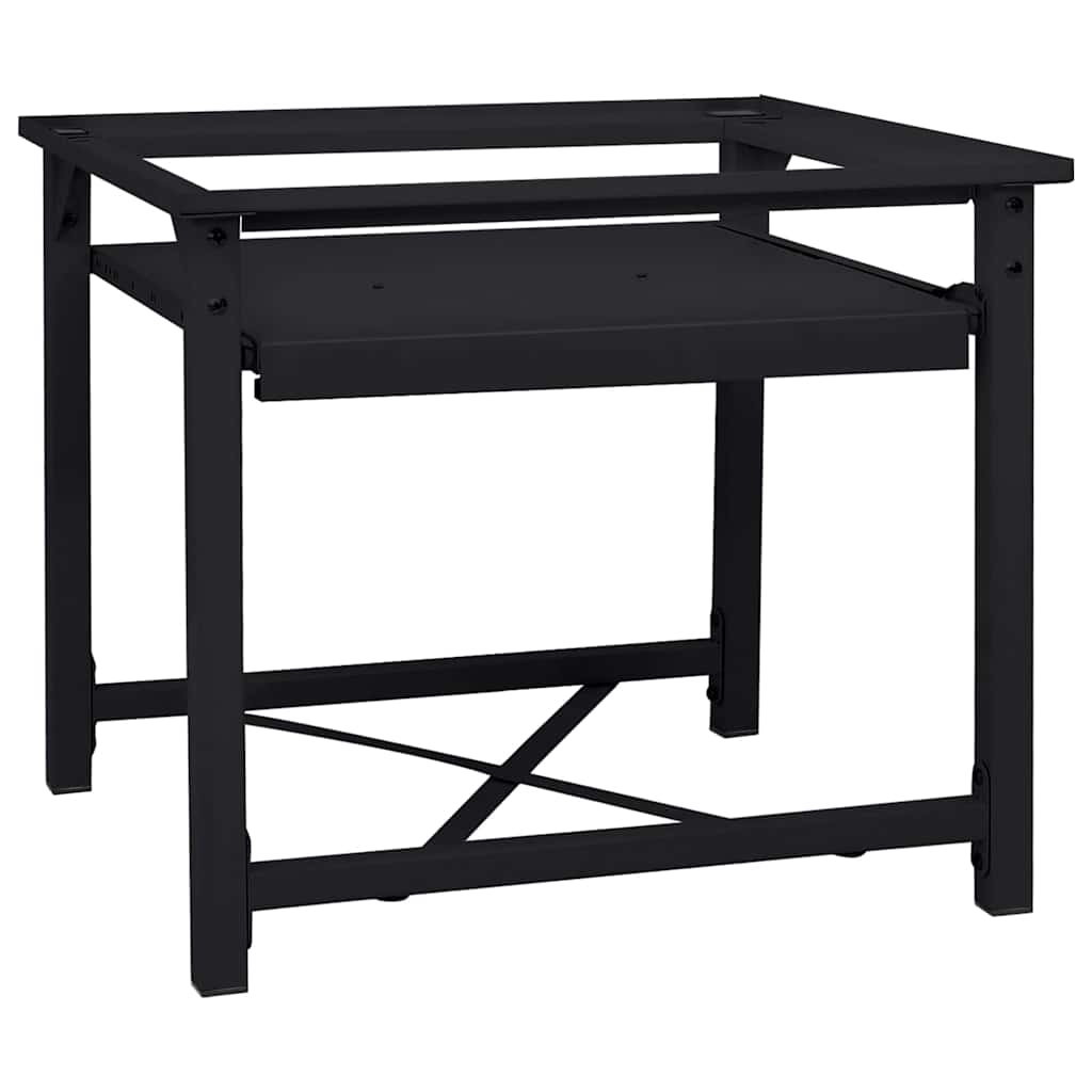 Washing Machine Pedestal Black 60 x 56 x 52 cm Steel