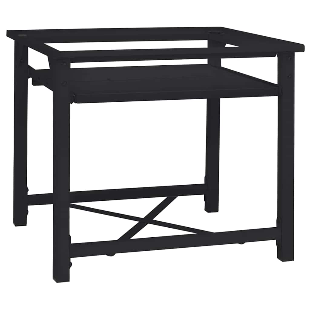 Washing Machine Pedestal Black 60 x 56 x 52 cm Steel
