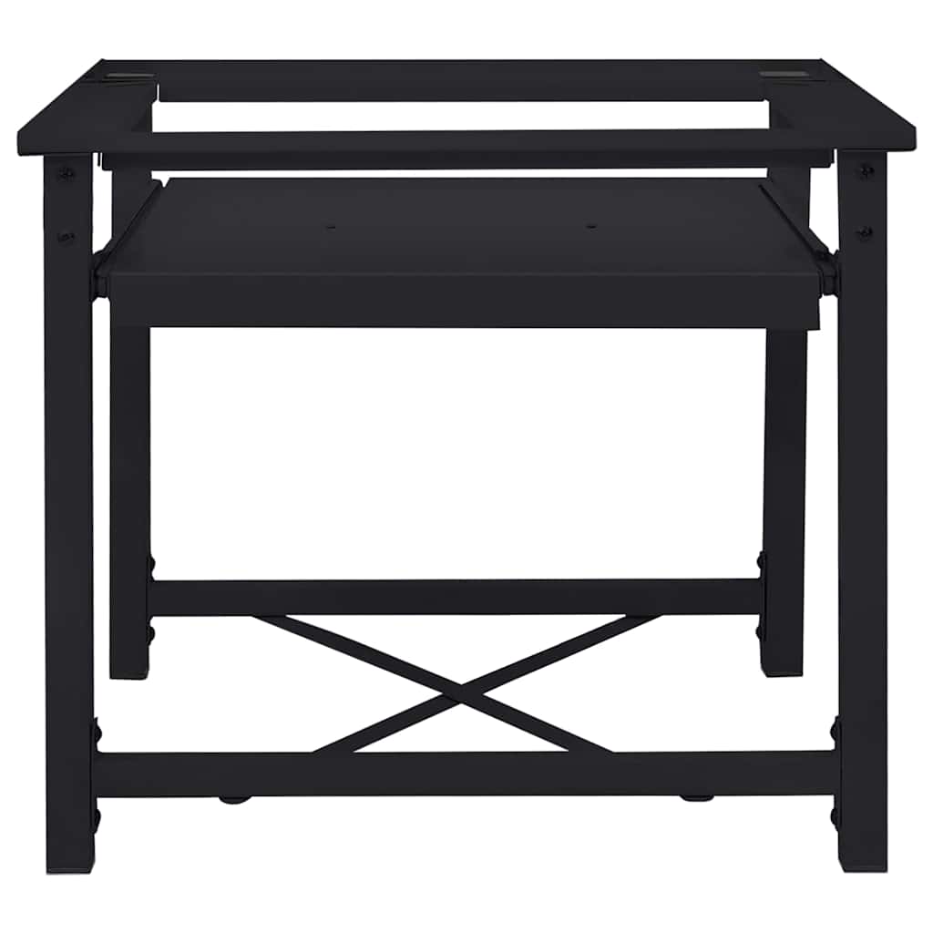 Washing Machine Pedestal Black 60 x 56 x 52 cm Steel