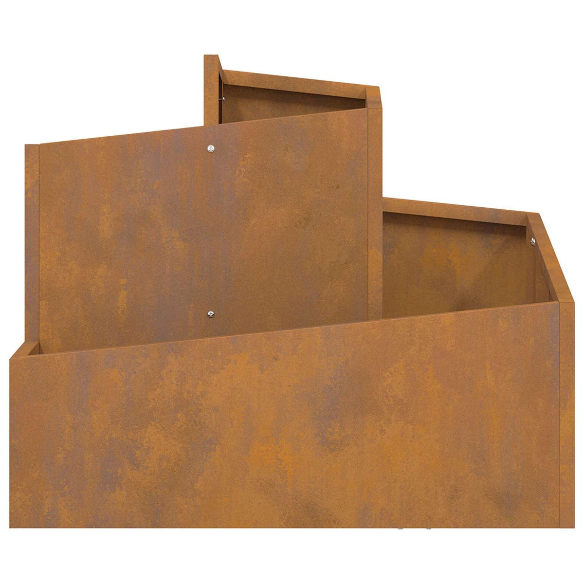 Garden Planter Raised Bed Flower Box Metal Outdoor Weathering Steel Brown