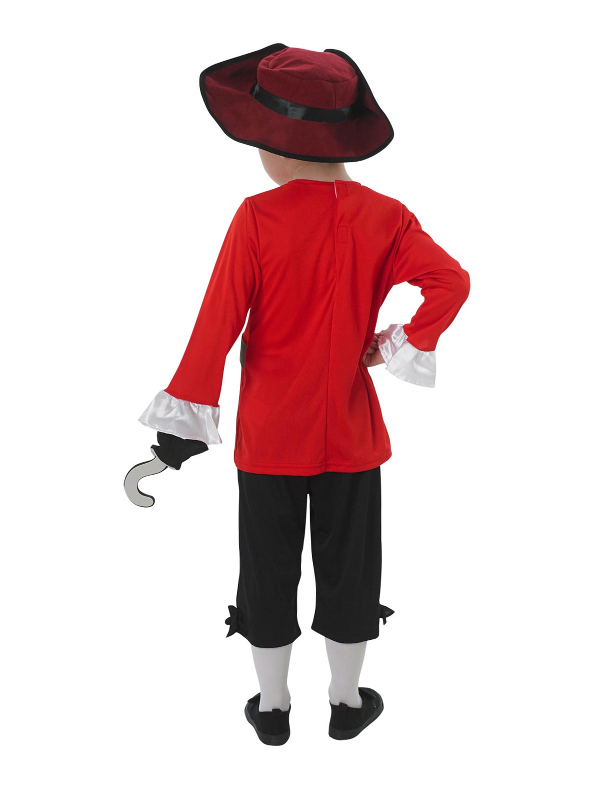 Captain Hook Deluxe Costume Child Official Disney Pirate Outfit with Hat and Hook