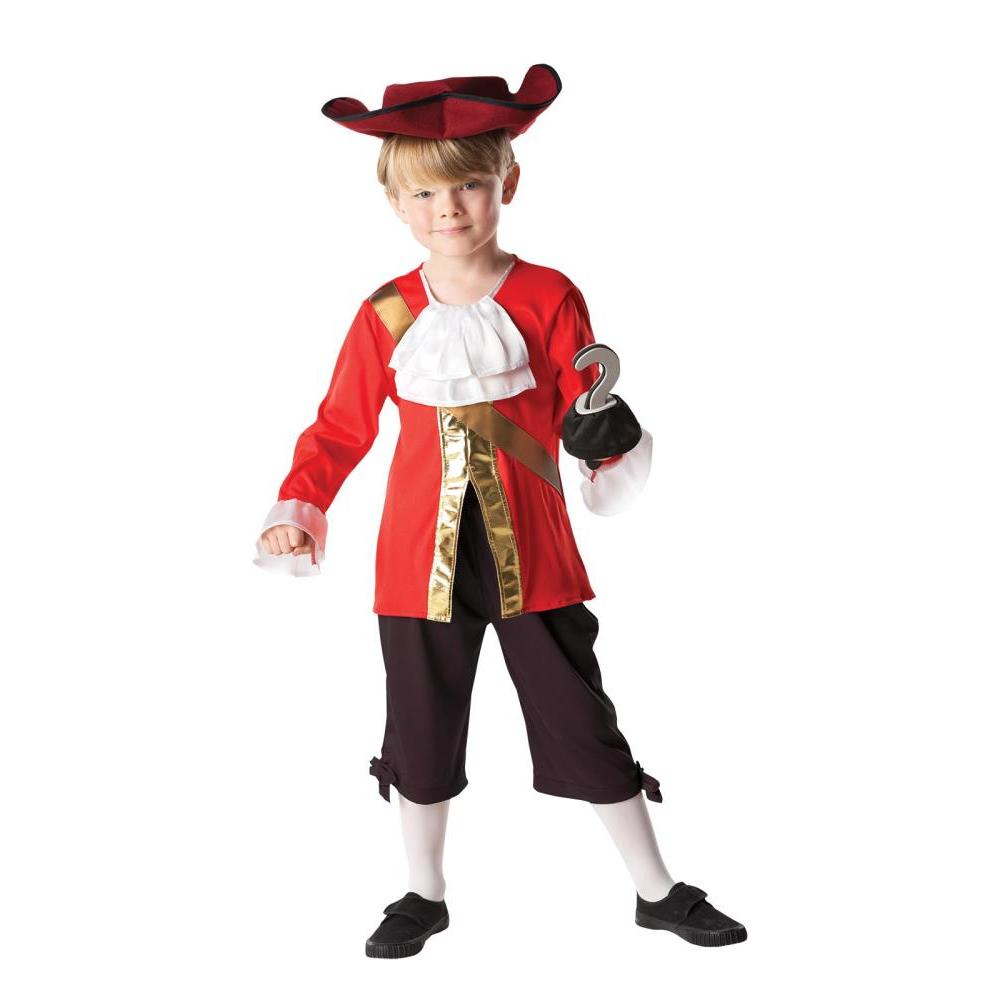 Captain Hook Deluxe Costume Child Official Disney Pirate Outfit with Hat and Hook