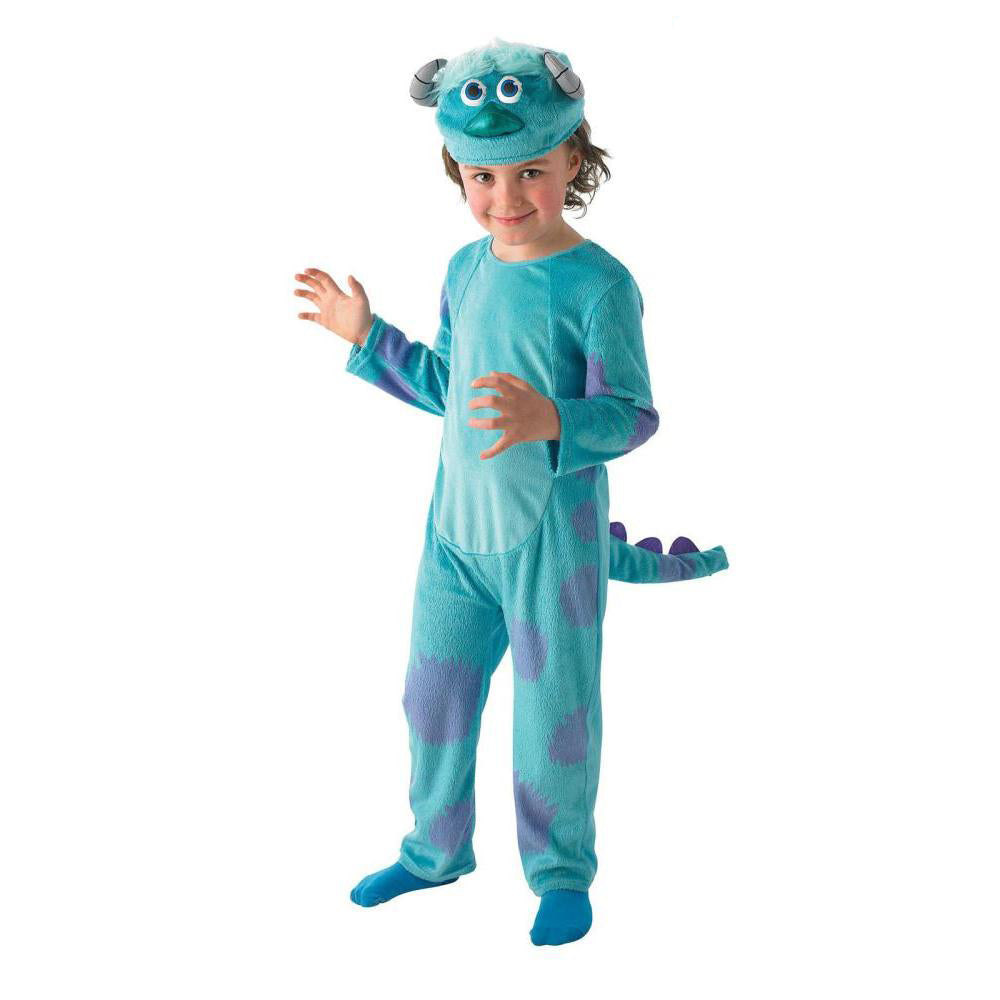 Sully Deluxe Costume for Kids Furry Jumpsuit with Tail and Headpiece Monster