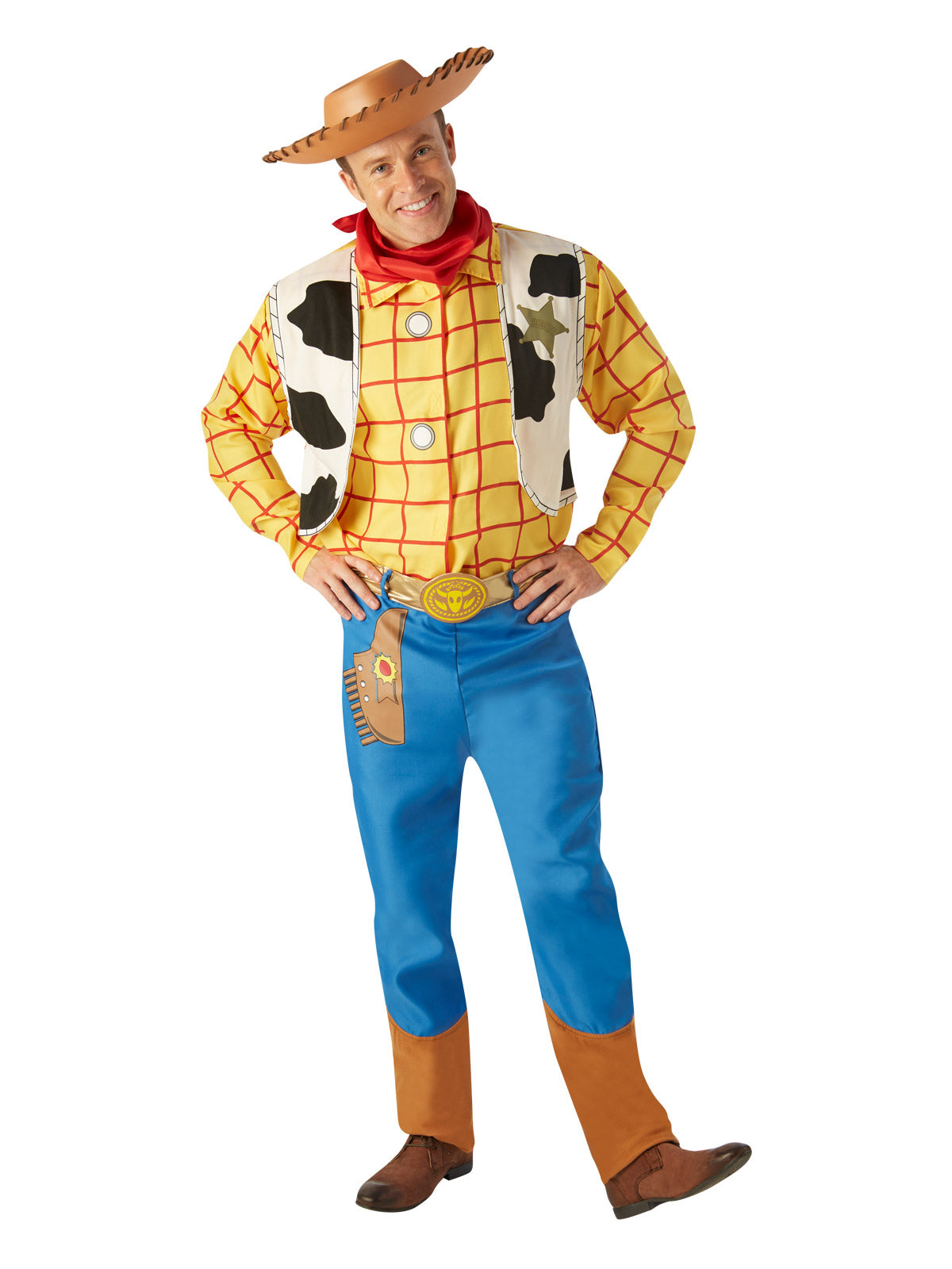 Toy Story Sheriff Outfit Woody Deluxe Adult Costume