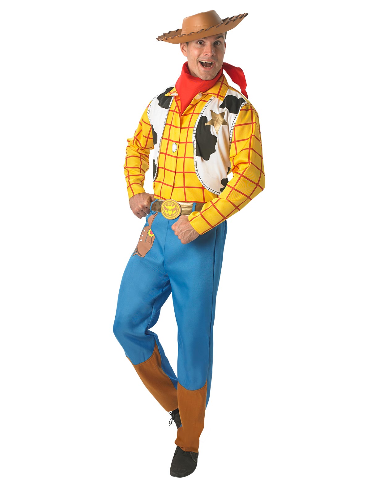 Toy Story Sheriff Outfit Woody Deluxe Adult Costume