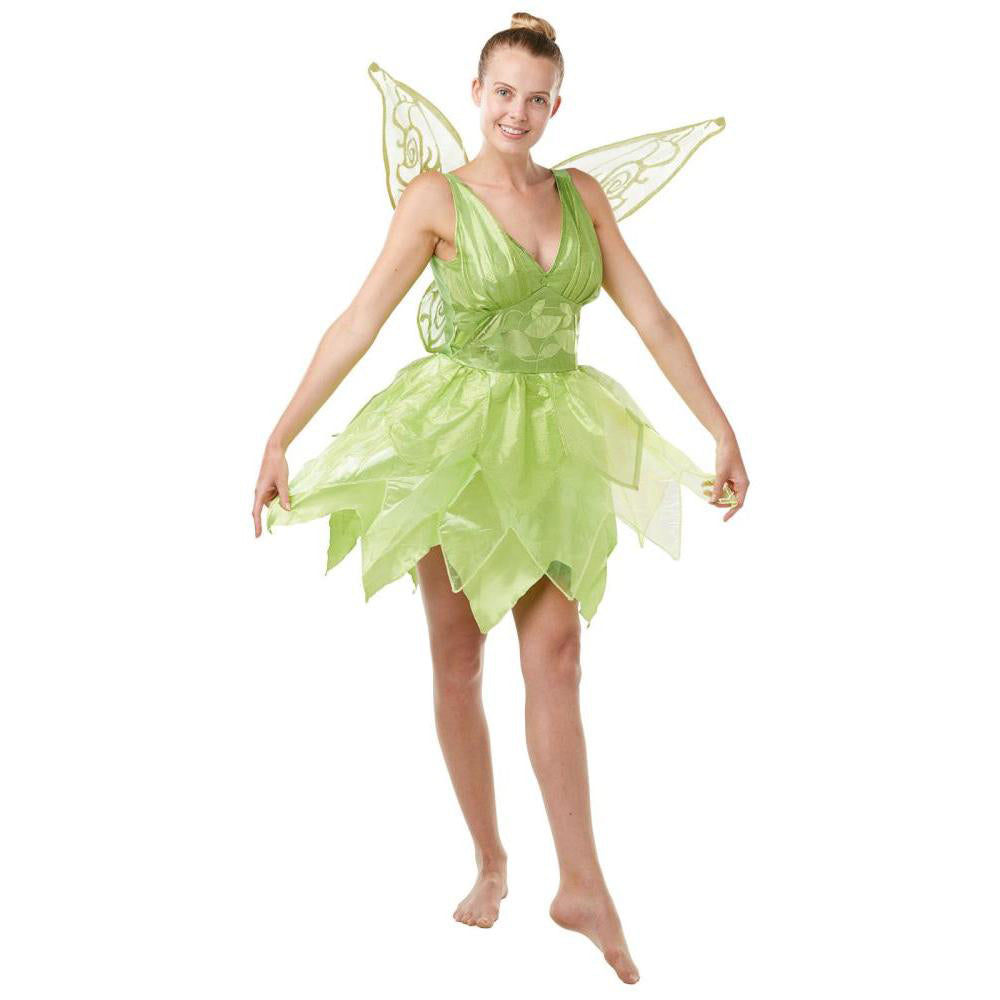 Tinker Bell Costume for Adults Deluxe Disney Fairy Dress with Wings and Tulle