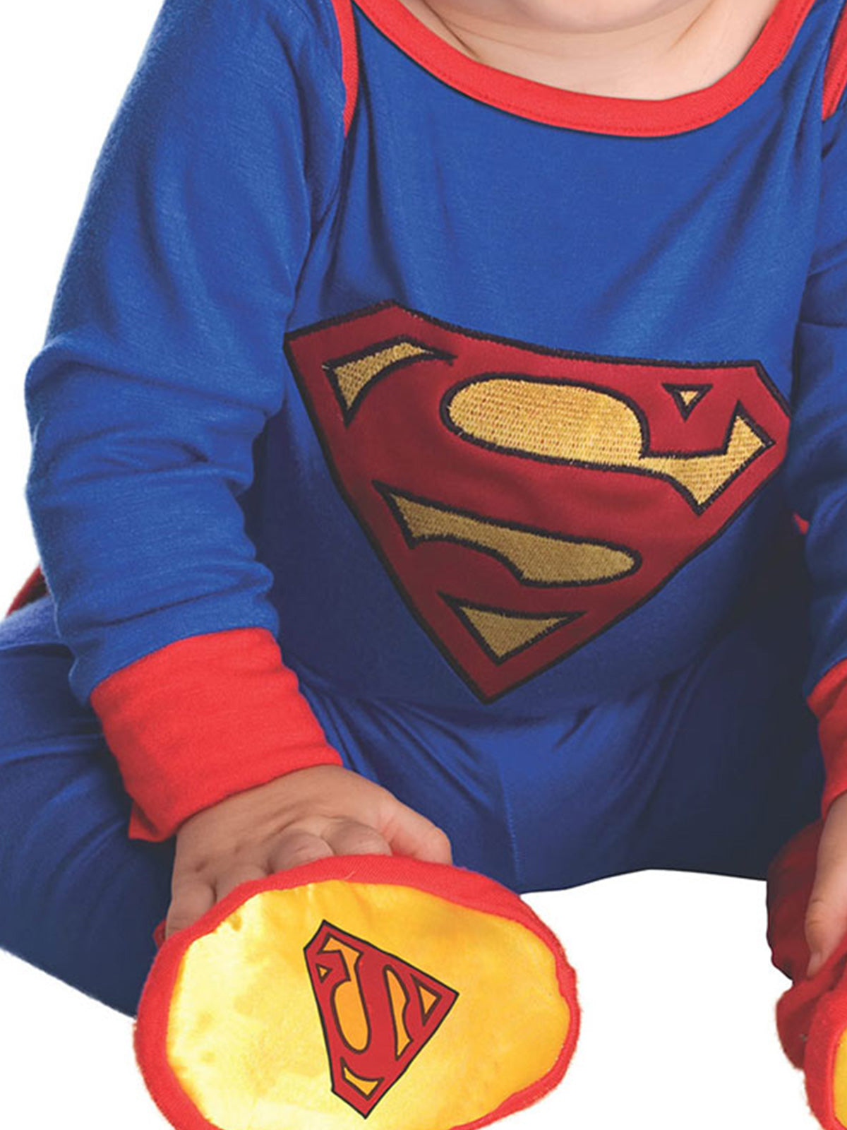 DC Comics Superman Onesie for Kids with Cape Beanie and Booties Pajama Set