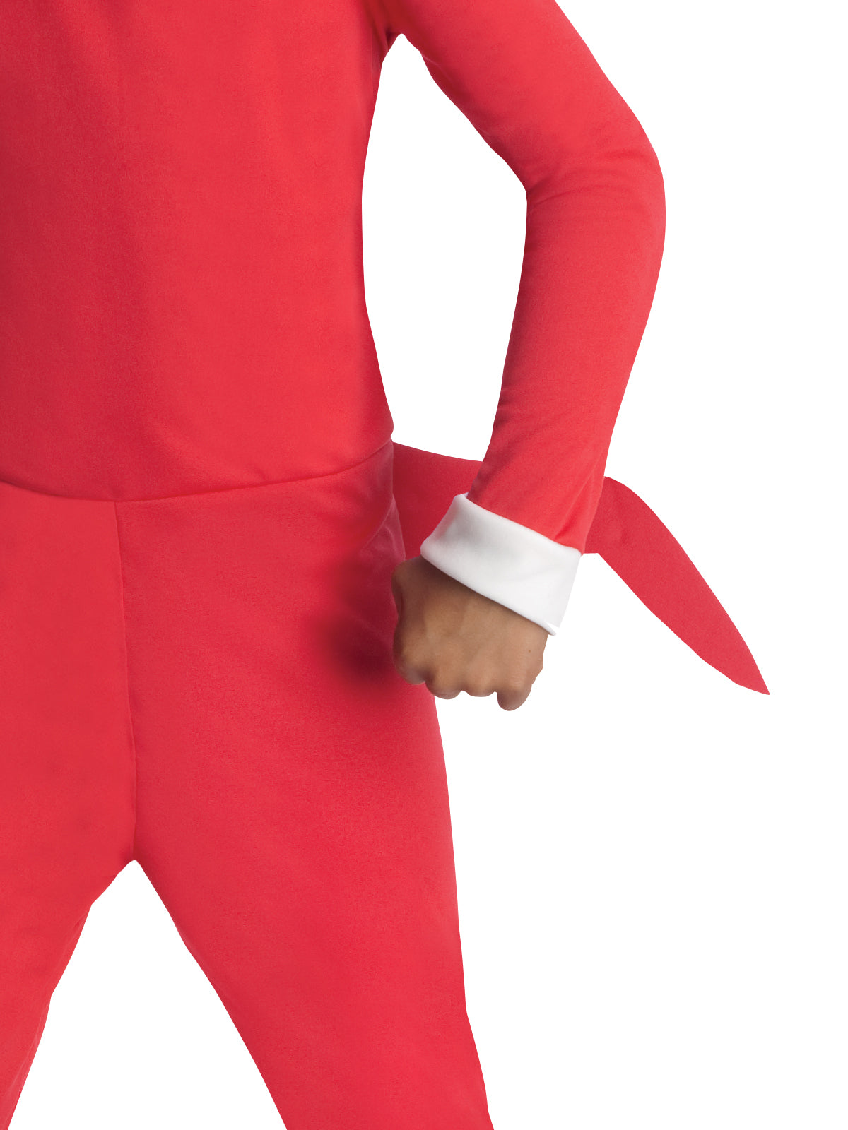 Sonic the Hedgehog Knuckles Costume for Kids – Jumpsuit with Headpiece, Red Colour