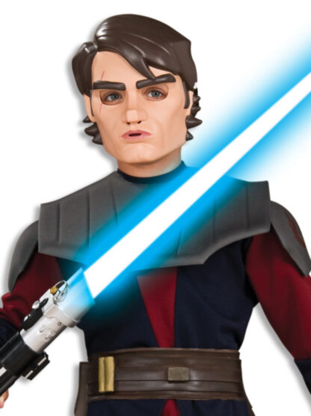 Anakin Skywalker Clone Wars Deluxe Costume Child Star Wars Mask Brown Colour