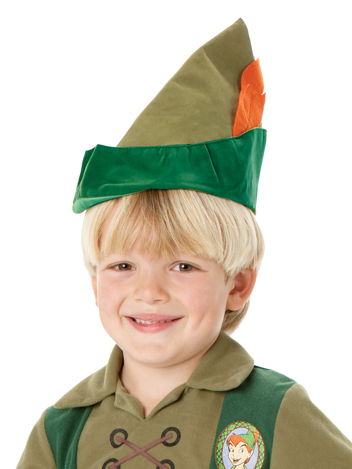 Disney Peter Pan Kids Costume – Official Licensed Outfit with Hat and Dagger, Green Colour