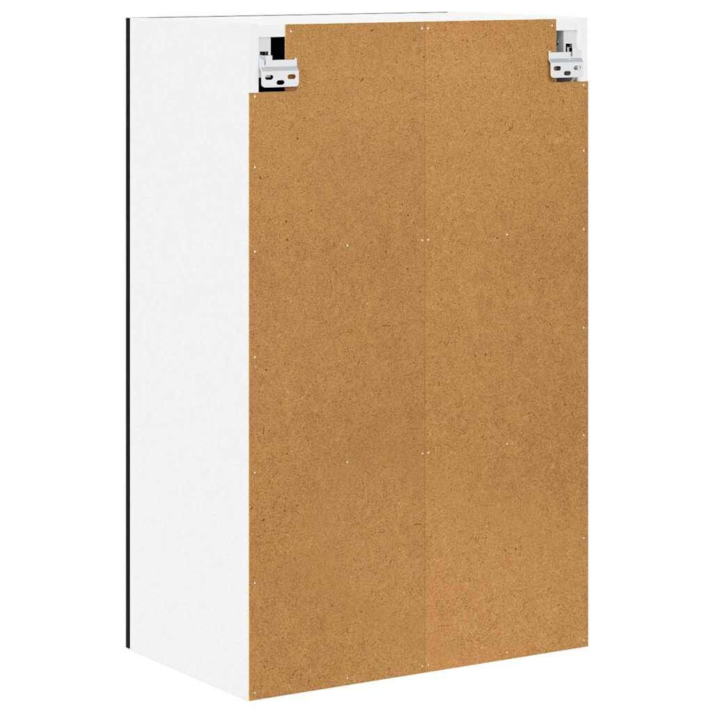 Hanging Cabinet Kitchen Wall Storage Cupboard 1 Door Engineered Black Oak White
