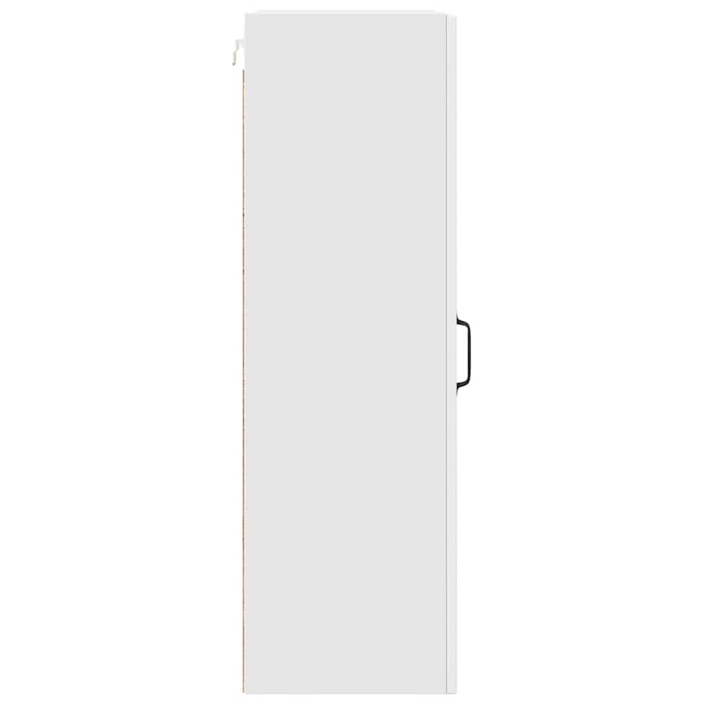 Kitchen Cabinet Wall Mounted Storage Cupboard Shelves Engineered Wood White
