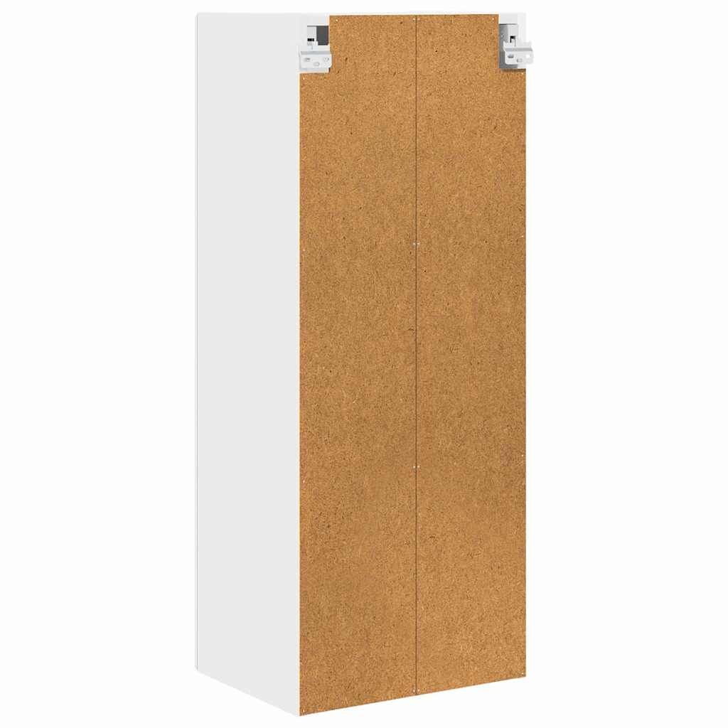 Kitchen Cabinet Wall Mounted Storage Cupboard Shelves Engineered Wood White
