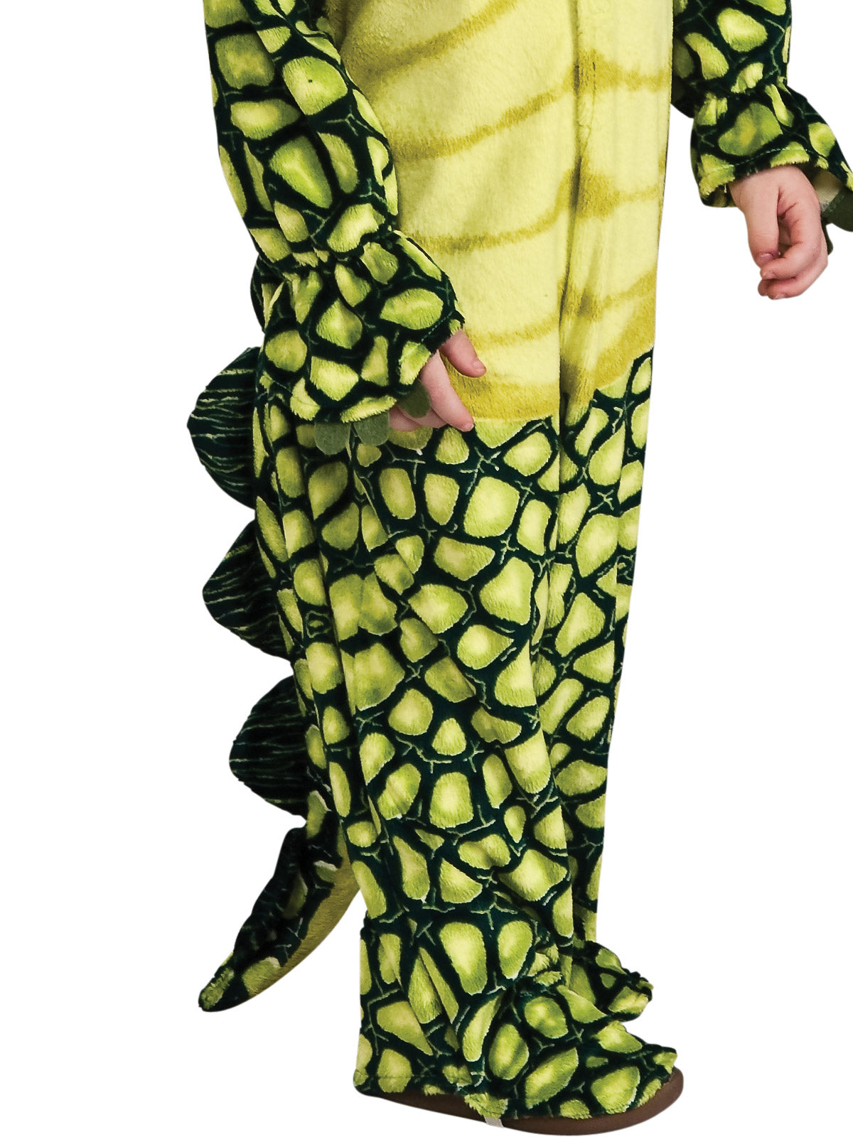 Triceratops Dinosaur Costume for Kids Plush Jumpsuit with Tail and Headpiece