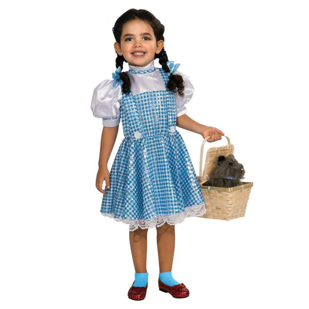 Dorothy Sequin Dress Toddler Child Official Wizard of Oz Costume with Hair Bows