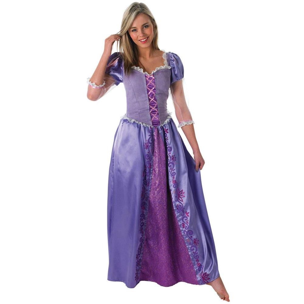 Rapunzel Costume Adult Deluxe Disney Tangled Princess Dress with Detail - Purple