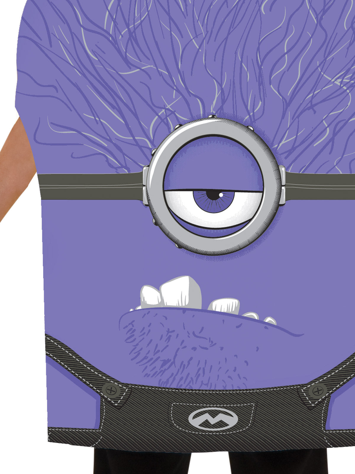 Evil Minion Halloween Costume for Kids Purple Tunic