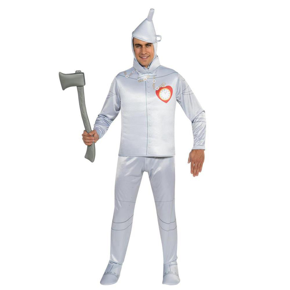 Tin Man Costume for Adults Wizard of Oz Deluxe Suit with Funnel Hat and Top