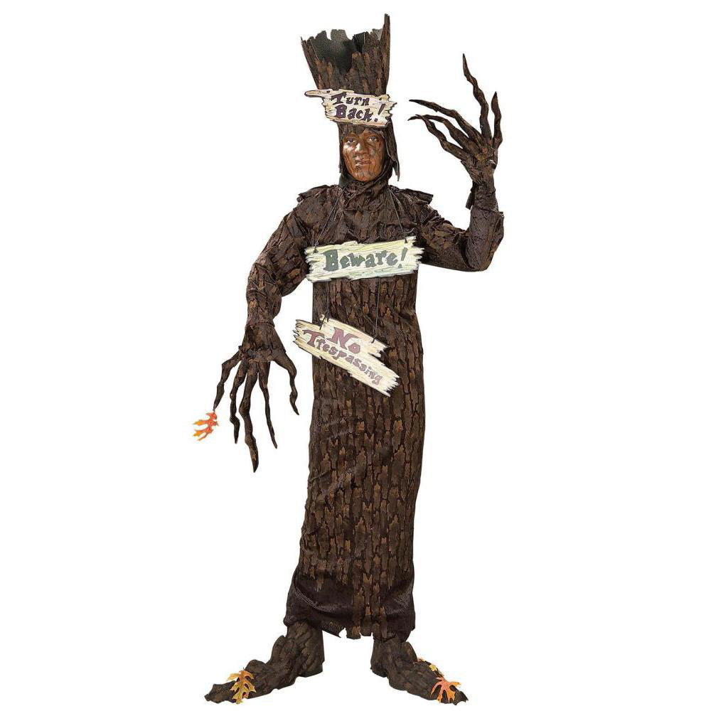 Haunted Tree Halloween Costume for Adults with Hood Gloves and Shoe Covers