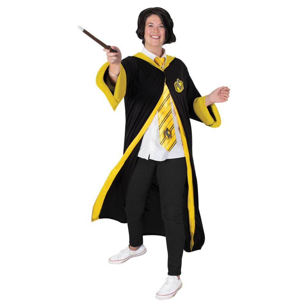 Hufflepuff Hooded Robe for Kids with House Emblem Harry Potter Official Licensed Costume