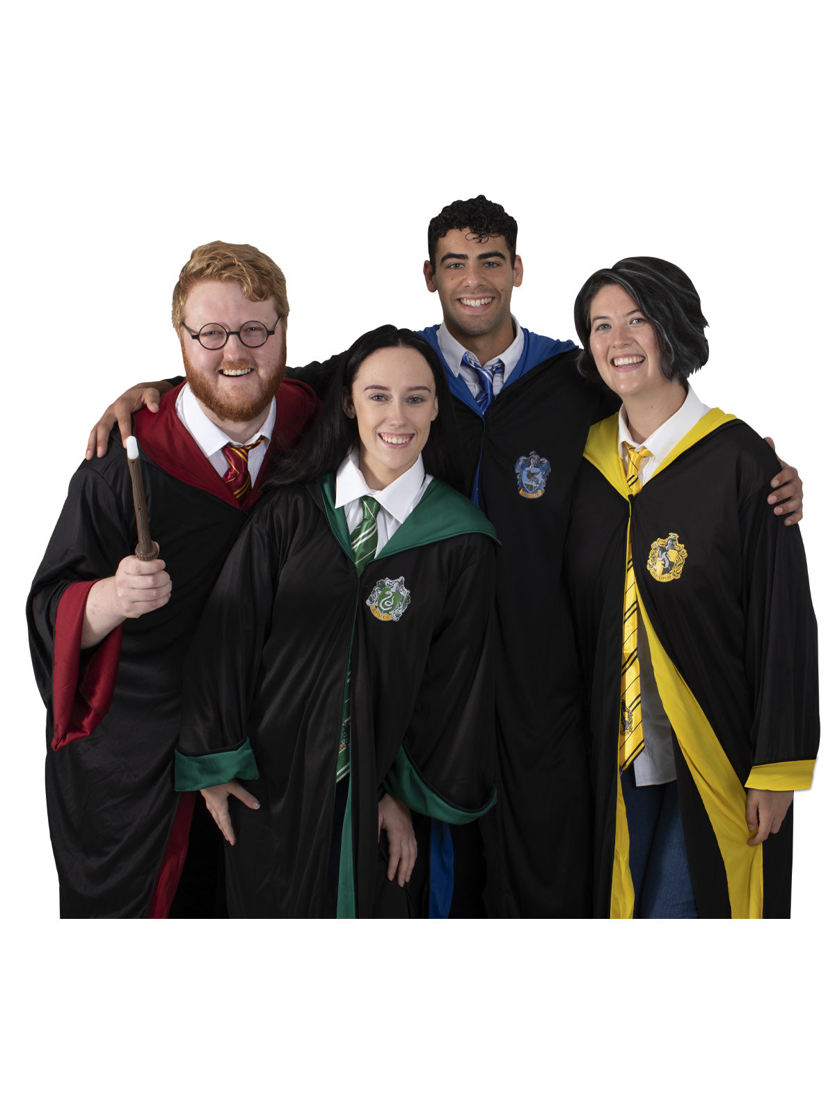 Hufflepuff Hooded Robe for Kids with House Emblem Harry Potter Official Licensed Costume