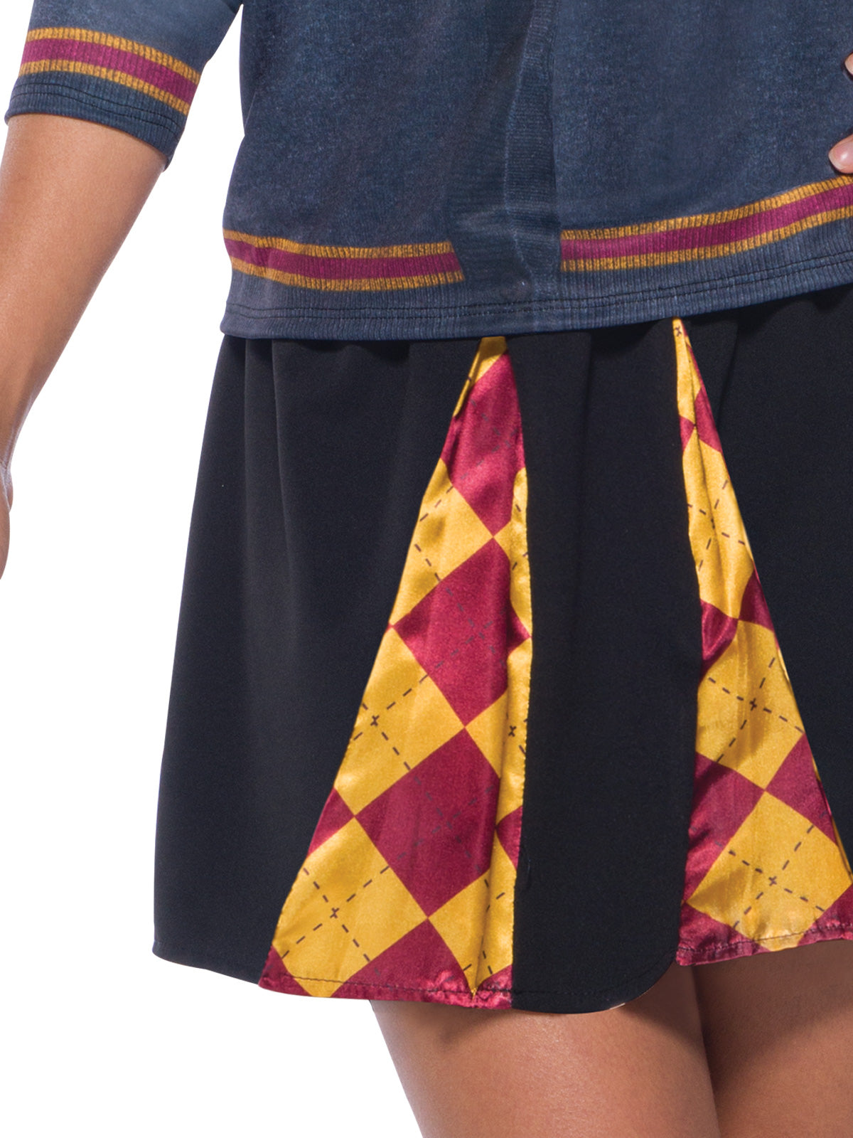 Gryffindor Skirt for Teen Adult with House Colours and Emblem Elastic Waist
