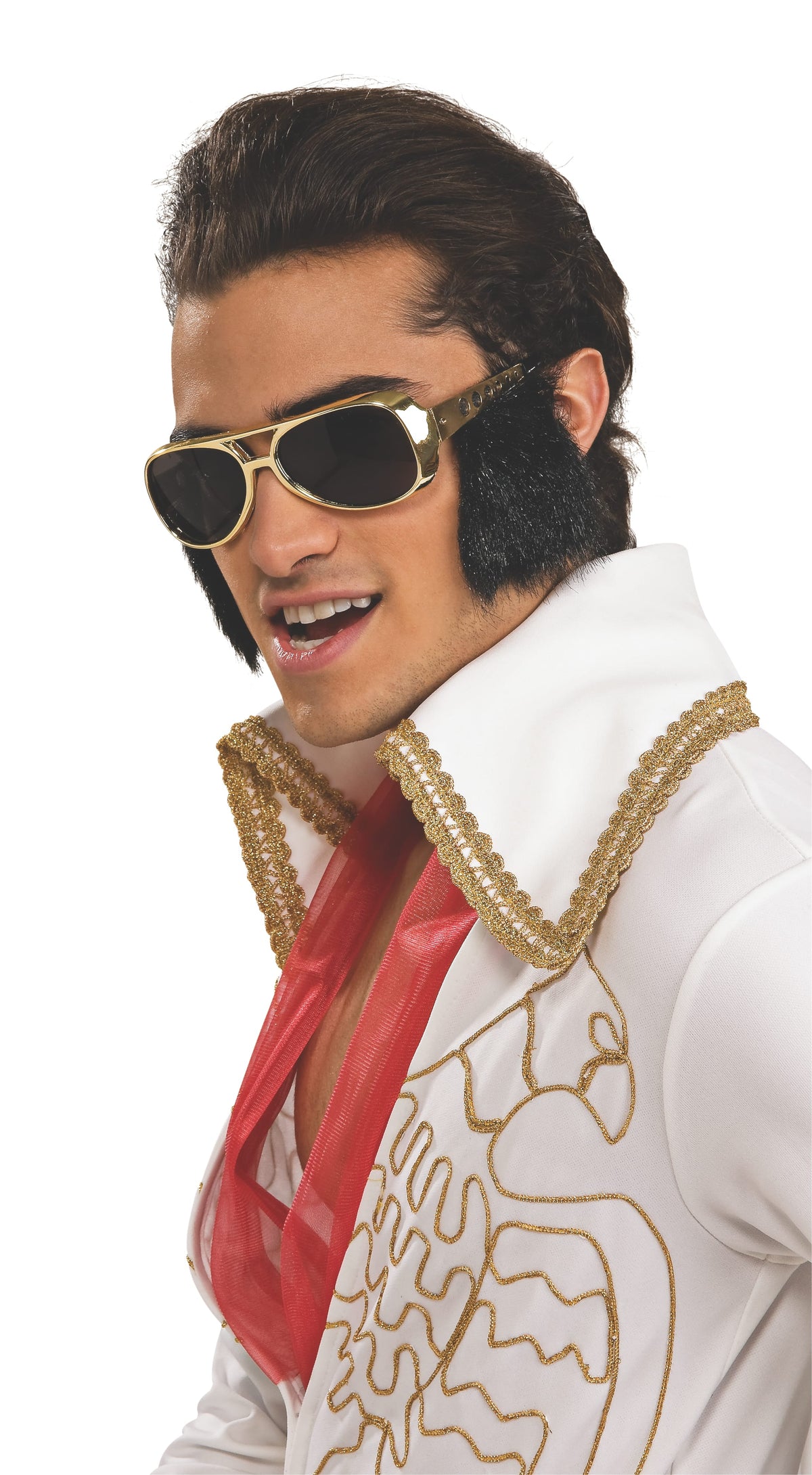 Elvis Glasses With Attached Sideburns Adult