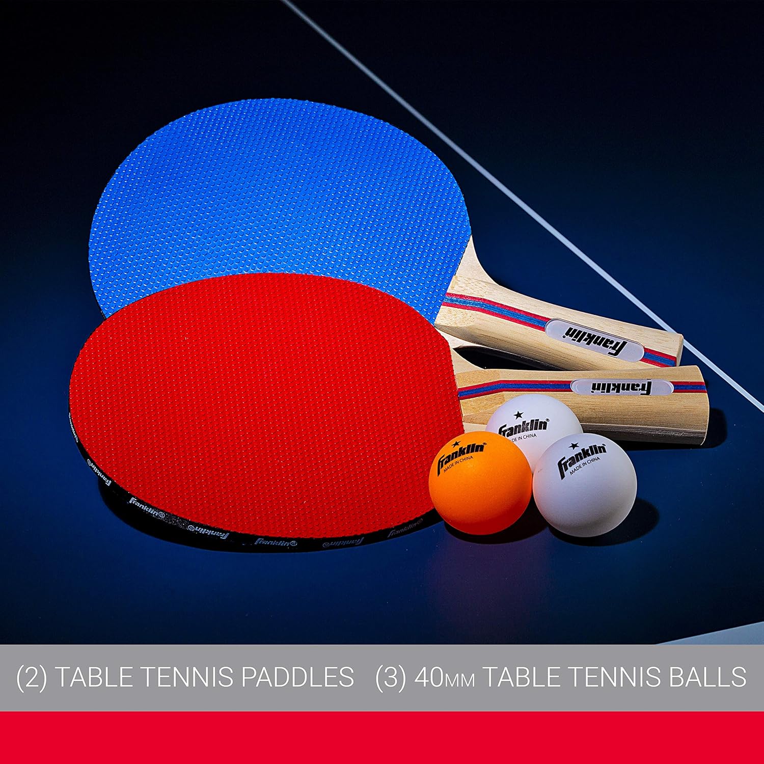Franklin Sports 2 Player Table Tennis Bat and Ball Set