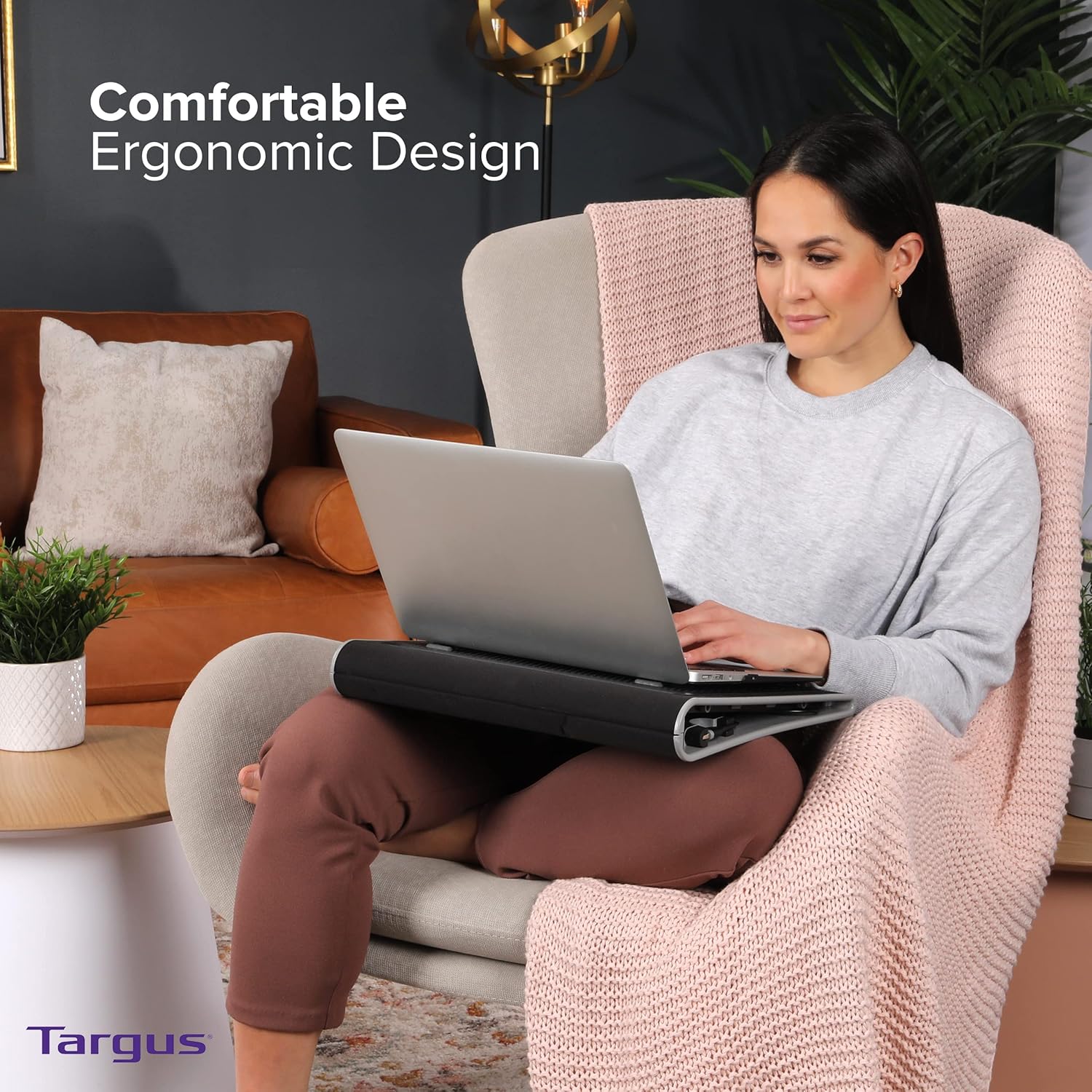 Targus Chill Mat Cooling Stand with 2 Fans Neoprene Cushioning and Anti Slip Rubber Stops