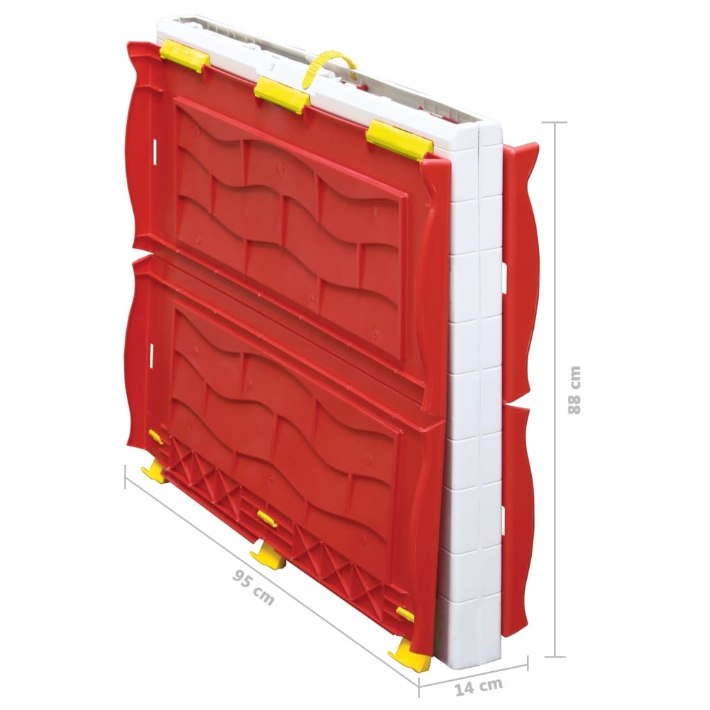 Kids Foldable Playhouse with Working Door and Windows