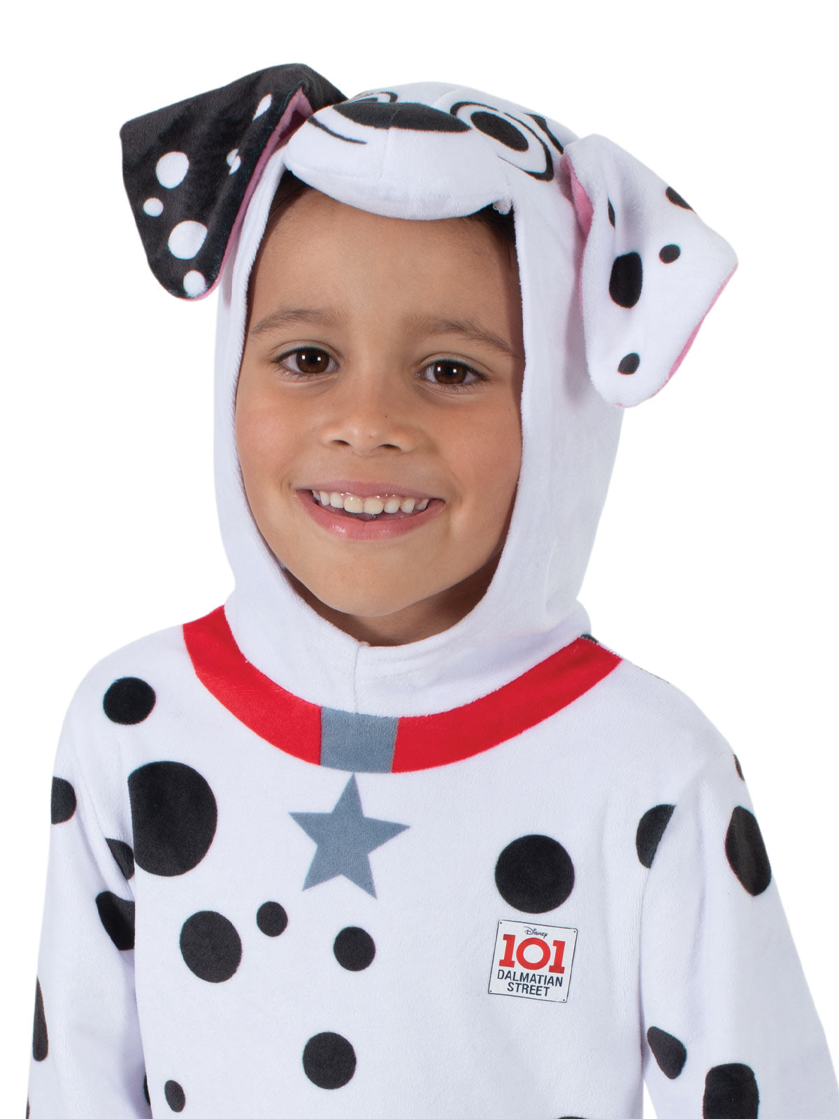 Dalmatians Costume Child Disney Jumpsuit with Hood and Collar