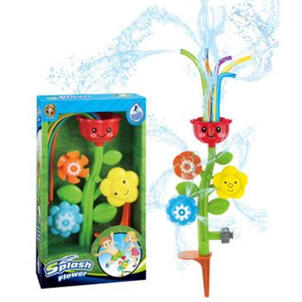Sprinkler Splash Flower Garden Hose Water Play Toy for Outdoor Summer Colourful