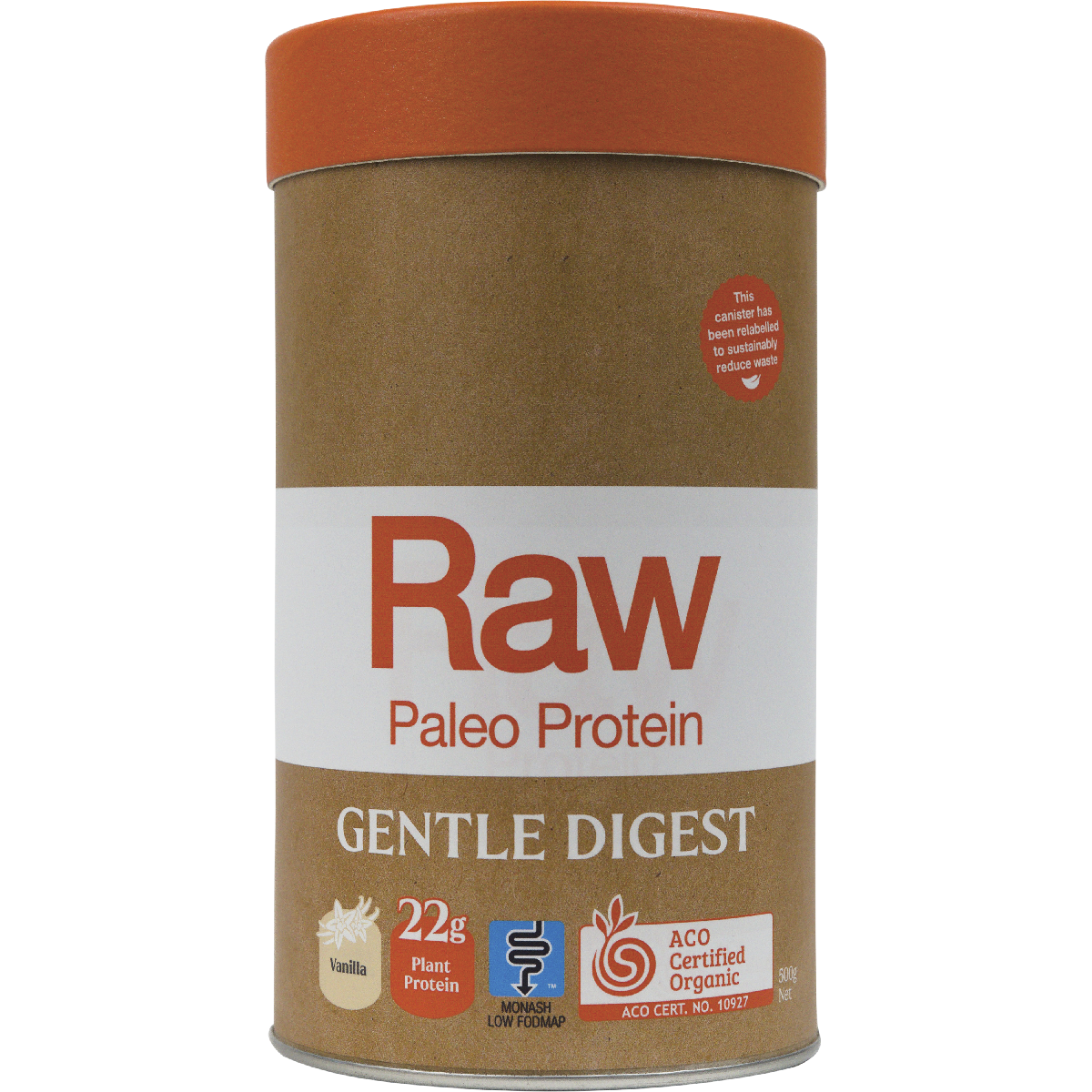 Amazonia Raw Gentle Digest Paleo Protein Vanilla 500g