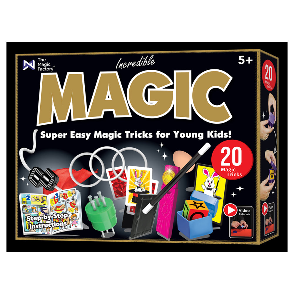 The Magic Factory Incredible Magic Super Easy Magic 20 Tricks Set for Kids