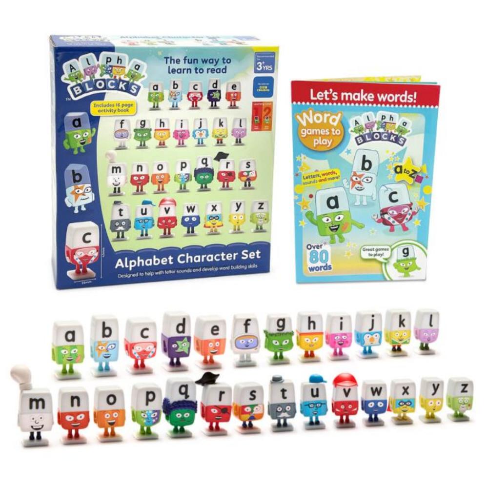 Alphablocks Alphabet Learning Playset with 26 Characters & Activity Book