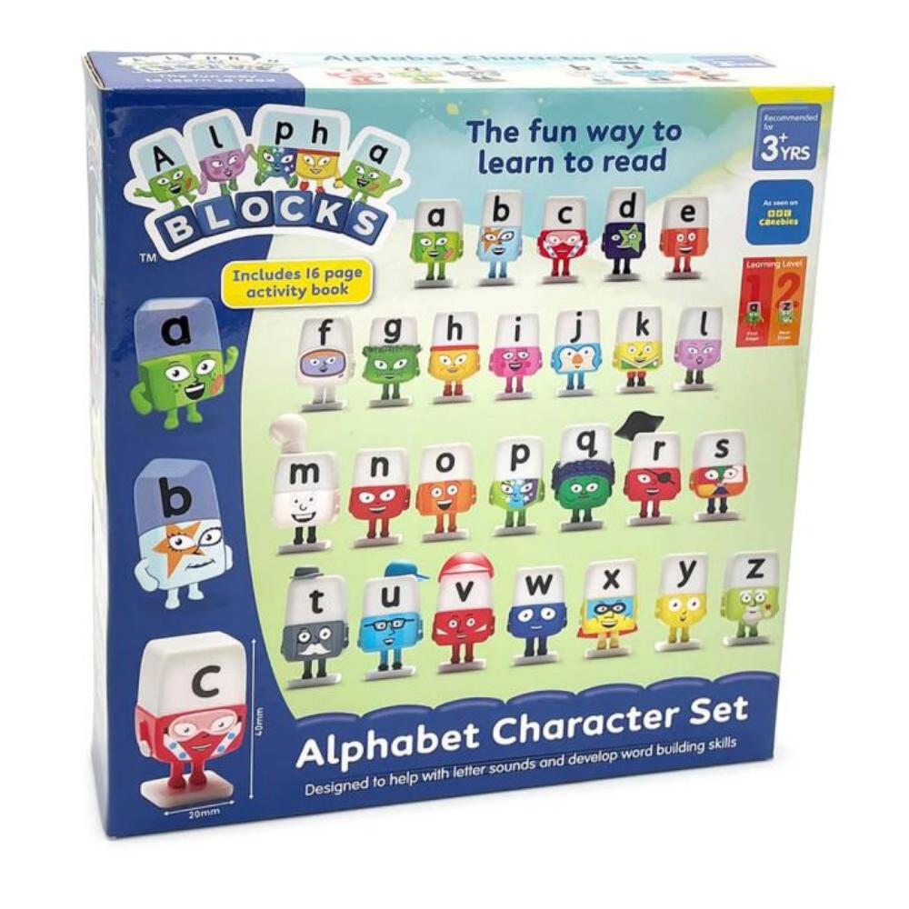 Alphablocks Alphabet Learning Playset with 26 Characters & Activity Book