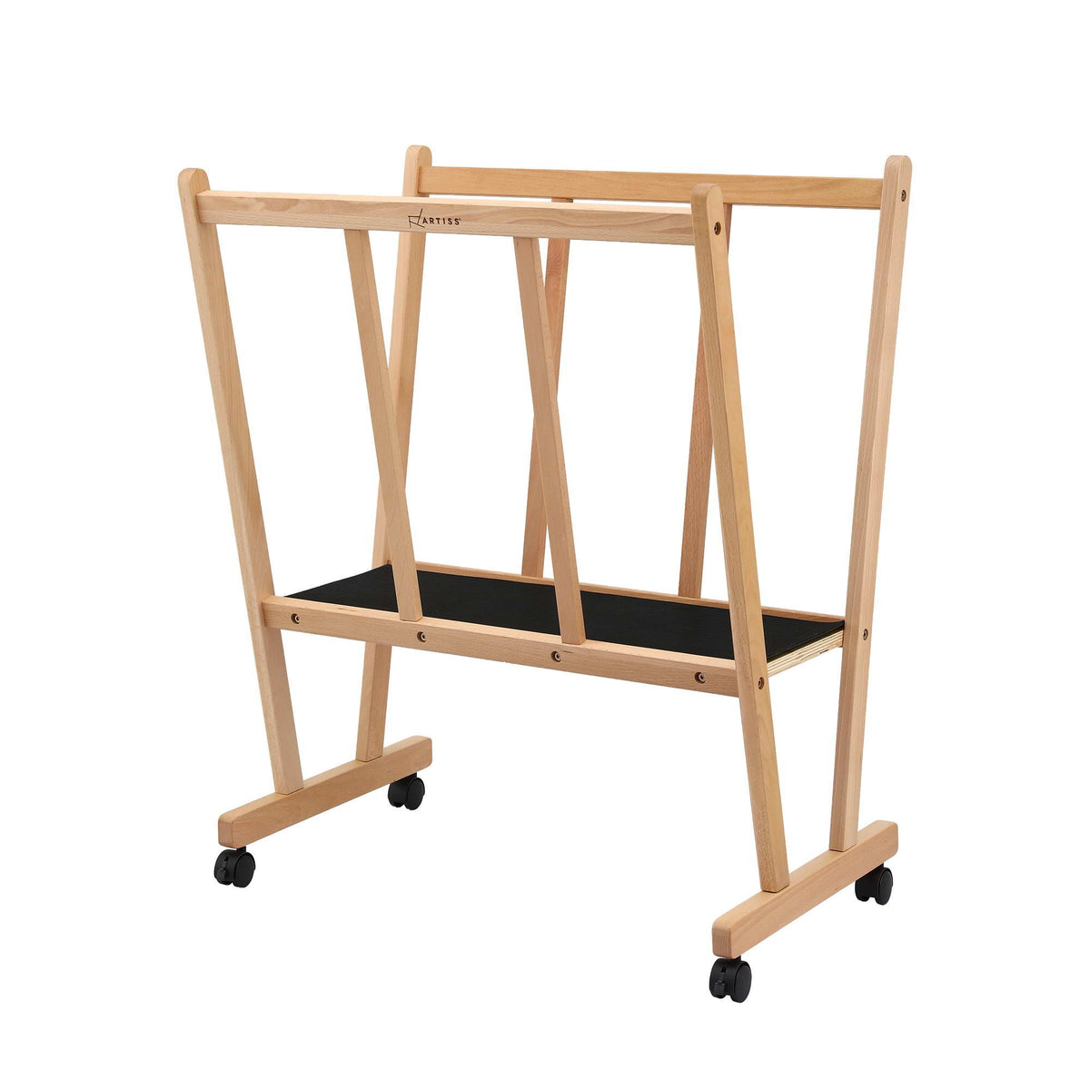 Artiss Art Display Wooden Print Rack Castors Canvas Drying & Storage Rack Panels