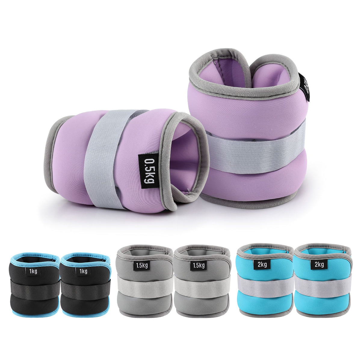 Everfit Ankle Wrist 4 Colours Set with Wearable Leg Arm Weights with Secure Fit