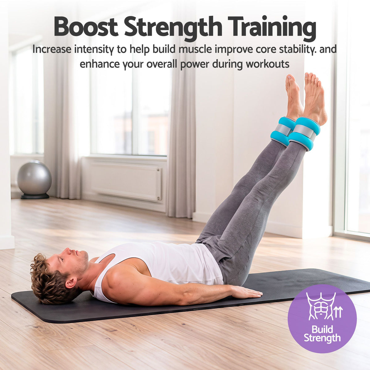 Everfit Ankle Wrist 4 Colours Set with Wearable Leg Arm Weights with Secure Fit