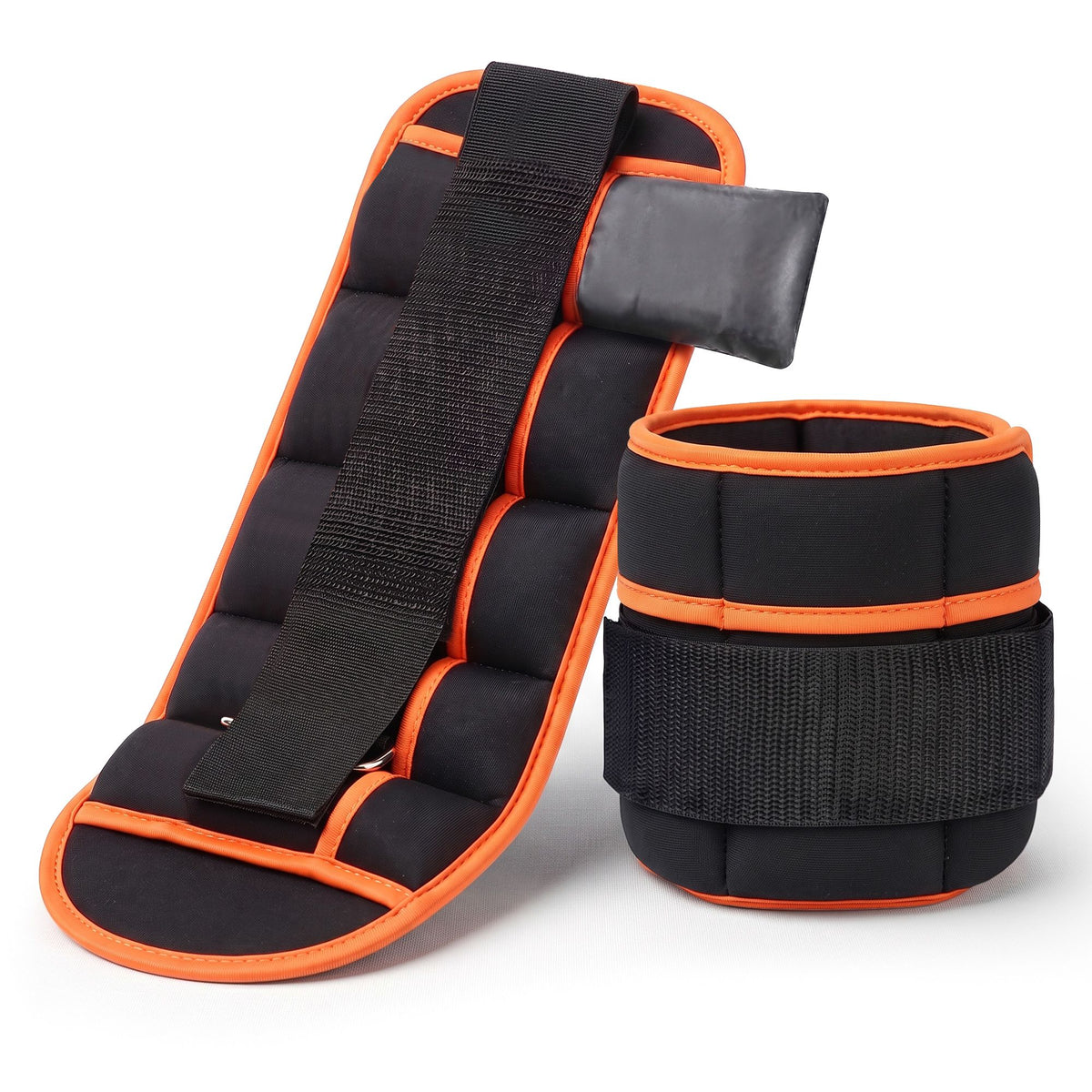 Everfit Adjustable Ankle Weights 1 Pair (0.9-4.55Kg) Removable Sandbags