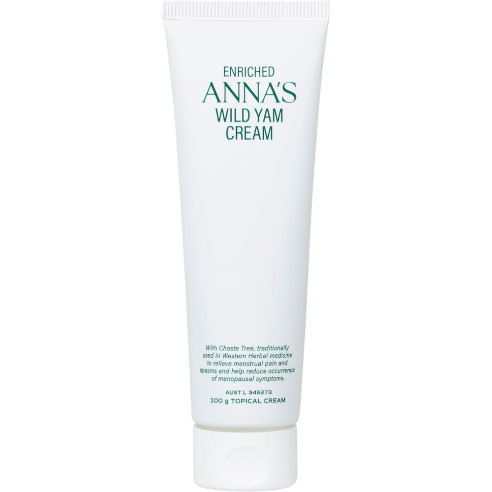 Anna's Wild Yam Cream Menstrual & Menopausal Symptoms 100g