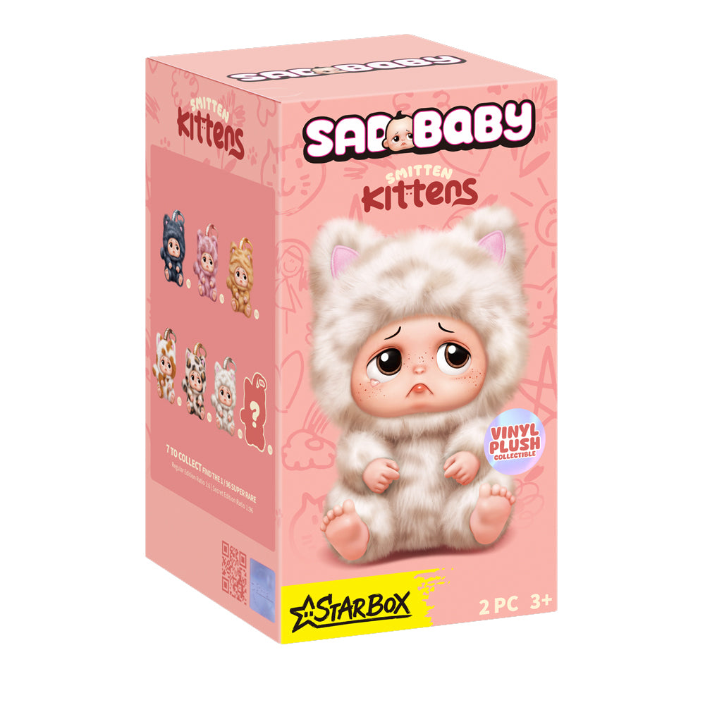 Star Box Sad Baby Kittens Keychains Blind Box Series 1 Assorted Collectable Toy