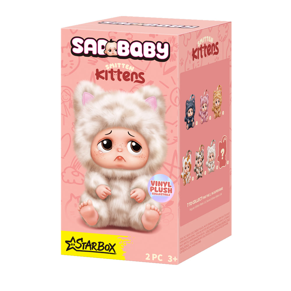 Star Box Sad Baby Kittens Keychains Blind Box Series 1 Assorted Collectable Toy